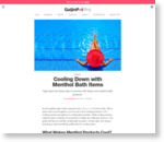 Cooling Down with Menthol Bath Items