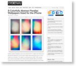 8 Colorfully Abstract Parallax Wallpapers Sized for the iPhone