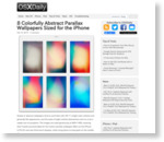 8 Colorfully Abstract Parallax Wallpapers Sized for the iPhone