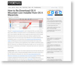 How to Re-Download OS X Mountain Lion Installer from OS X Mavericks