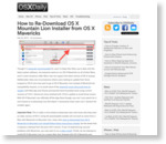 How to Re-Download OS X Mountain Lion Installer from OS X Mavericks