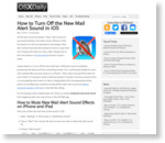 How to Turn Off the New Mail Alert Sound in iOS