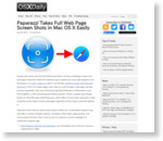 Paparazzi Takes Full Web Page Screen Shots in Mac OS X Easily