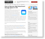 How to Recover Mail Attachment Storage Space in iOS