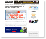 How to Rename eMail Flags in Mail App for Mac OS X