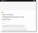 How To Create UIPageViewController in Storyboard | iOS Programming