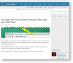 Get Rid Of The Chrome Bell Notification Menu Bar Icon [OS X Tips]