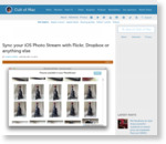 Sync your iOS Photo Stream with Flickr, Dropbox or anything else