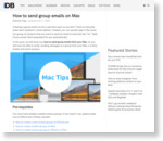 How to send group emails on Mac