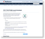 OS X 10.9.3 Public Launch Imminent