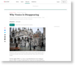 Why Venice Is Disappearing