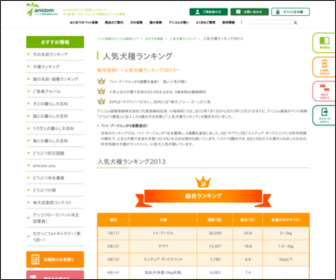 毎年恒例! 〜人気犬種ランキング2013〜 | 特集 | ペット保険の加入は「アニコム損害保険株式会社」 http://www.anicom-sompo.co.jp/breed/dog_2013.html