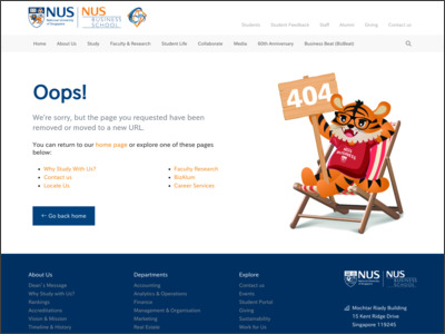 NUS Business School - The NUS MBA - Roadshows & Briefings http://bschool.nus.edu.sg/TheNUSMBA/RoadshowsBriefings.aspx