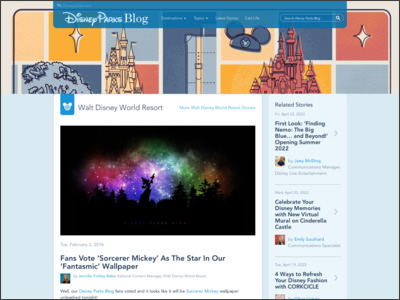 Disney Parks Blogからセンスのある壁紙をdlしよう Dvc Topics