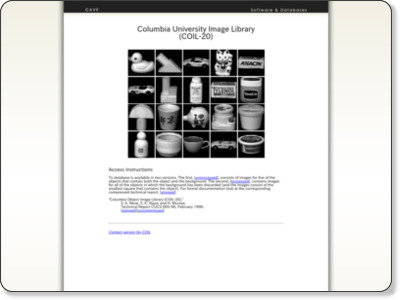 http://www.cs.columbia.edu/CAVE/software/softlib/coil-20.php