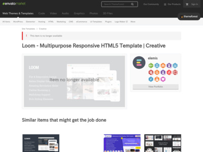 Site Templates - Loom - Multipurpose Responsive HTML5 Template | ThemeForest