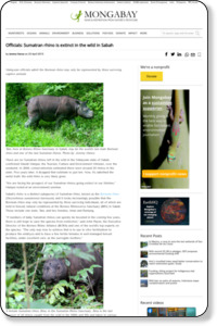 http://news.mongabay.com/2015/0423-hance-sumatran-rhino-sabah-extinct.html