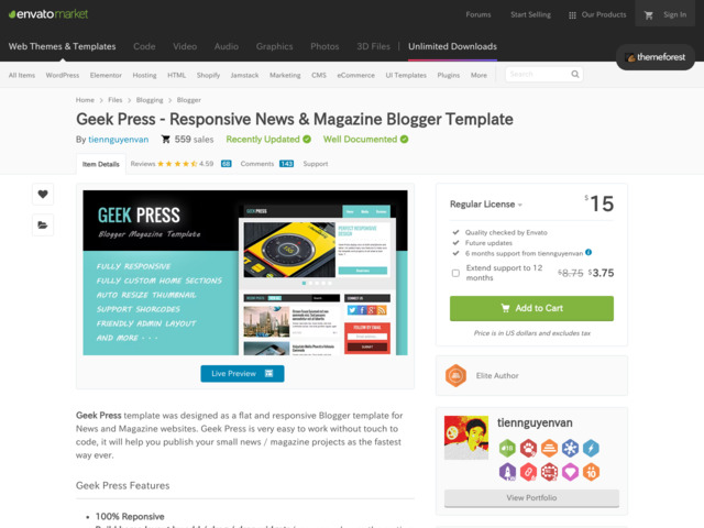 Blogging - Geek Press - Responsive News & Magazine Template | ThemeForest