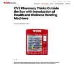 CVS Pharmacy Thinks Outside the Box with Introduction of Health and Wellness Vending Machines | CVS Health