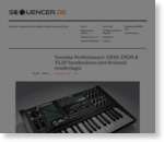Yamaha Performance AN10, DX10 & VL10 Synthesizers (yet fictional renderings) | Sequencer