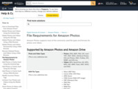 Amazon.com Help: Cloud Drive Photos & Videos File Requirements