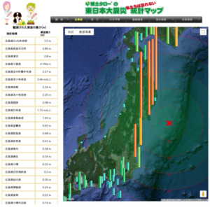 東日本大震災 統計マップ