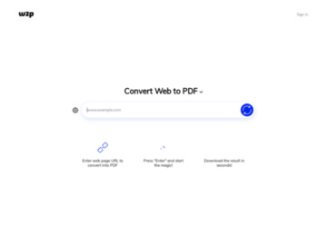 Convert Web Page to PDF - #1 Web to PDF Converter