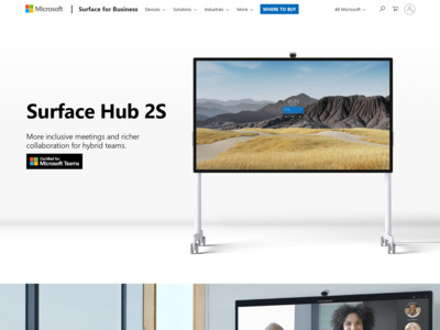 Microsoft Surface Hubの壁掛け設置