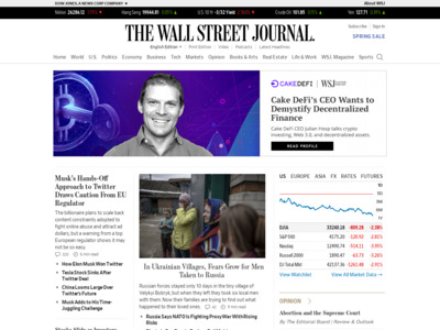 Wall Street Journal （ウォールストリート・ジャーナル）のWordPress （ワードプレス）活用事例