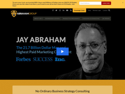 Jay Abraham（ジェイ・エイブラハム）のWordPress（ワードプレス）活用事例