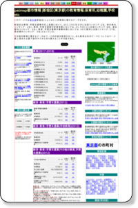 patmap都市情報 | 新宿区(東京都)の教育情報:保育所,幼稚園,学校etc